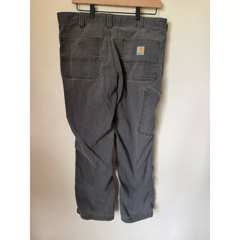 Carhartt Rugged Flex Relaxed Fit Canvas Work Pants Gray 36x30 BN2291-M - Picture 2 of 9